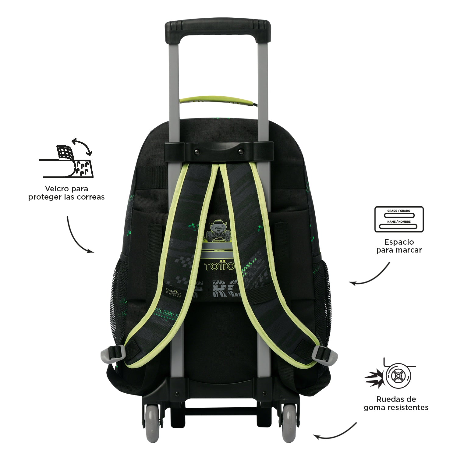 Mochila de ruedas Monster Race